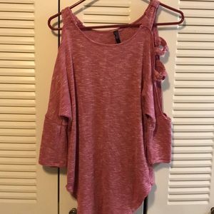 Jessica Simpson Sleeve Cut Out Top